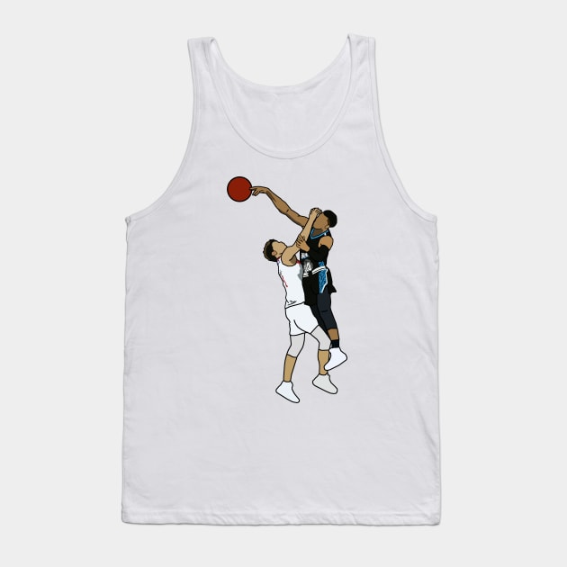 RJ Hampton Blocks Lamelo Ball New Zealand Breakers Tank Top by xavierjfong